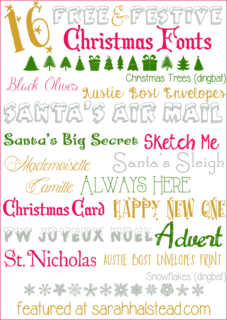 Best christmas fonts
